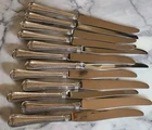 SCRAP Old French By Gorham Sterling Silver Handle lg Dinner 12 Knives 980 grams