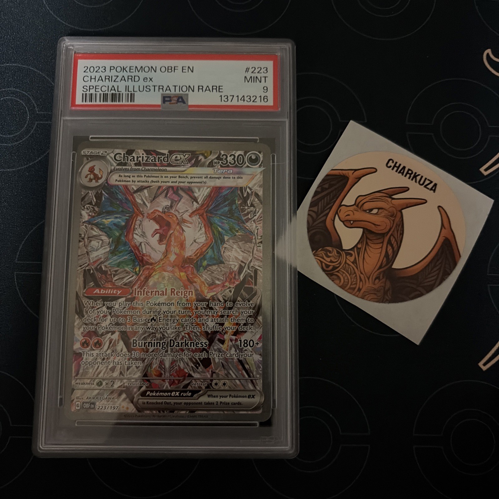 Pokemon 2023 Charizard ex 223/197 Alt Art SIR Obsidian Flames 