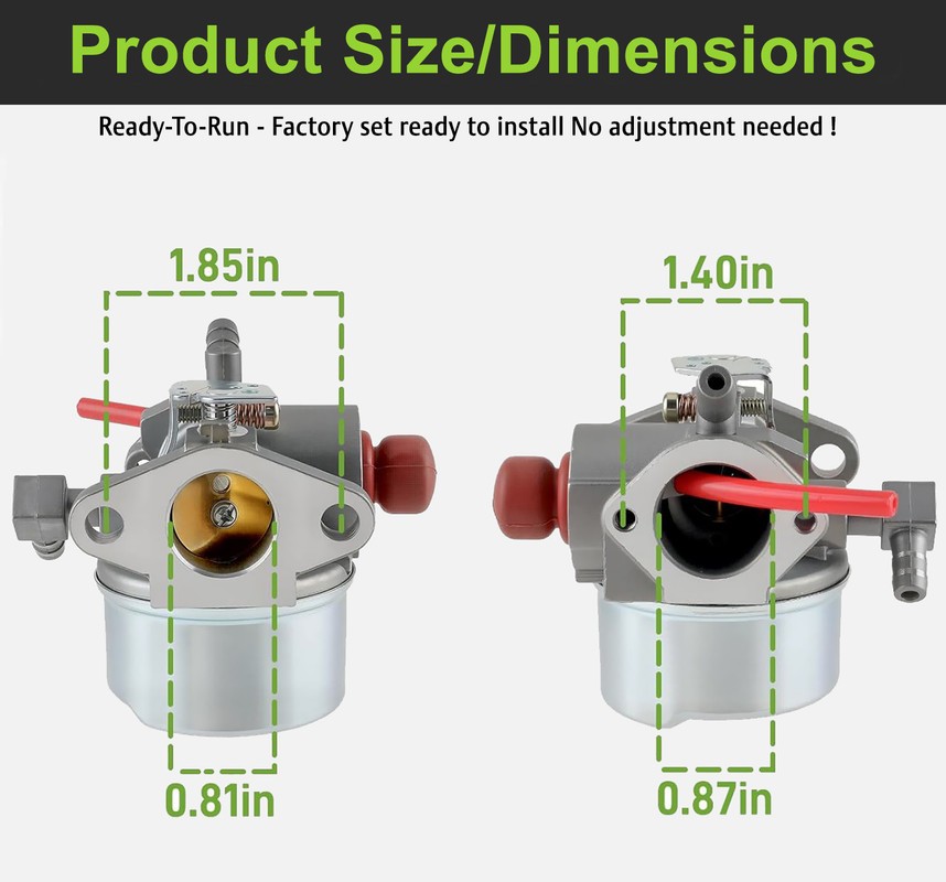 Carburetor for 4.5hp Craftsmen 21" mower model 917388630 w/ Tecumseh Engine
