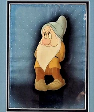🍎 Disney Snow White Large Bashful Courvoisier Original production cel hand