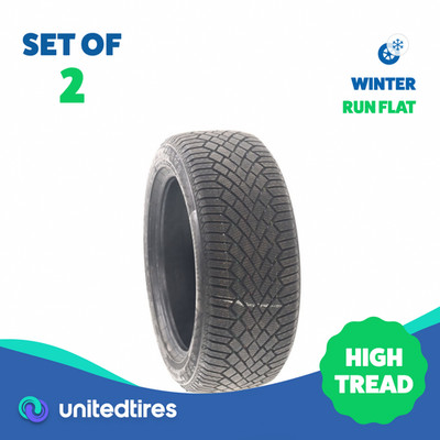 Set of (2) Driven Once 225/50R17 Continental VikingContact 7 SSR 98T - 9.5/32