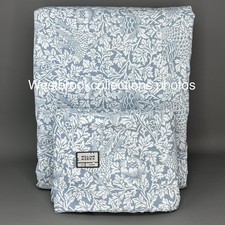 William Morris KING 3 Pc Duvet Sham Set BIRD AND ANEMONE - MINERAL STAINED