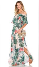 Show Me Your Mumu Hacienda Maxi Dress Off Shoulder Sz XS Kentucky Derby Dress