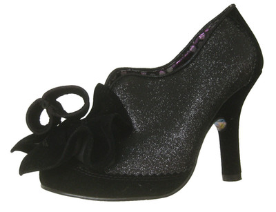 IRREGULAR CHOICE Meuterei Booties Schuhe 3 36 schwarz Samt Pirat Steampunk