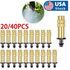 20x Brass Misting Nozzles Sprinkler Outdoor Cooling System Garden Sprayer