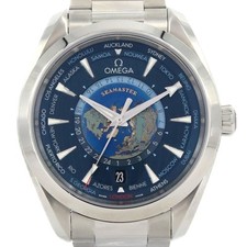 Omega Seamaster Aqua Terra GMT World Timer 220.10.43.22.03.001 Stainless Steel A