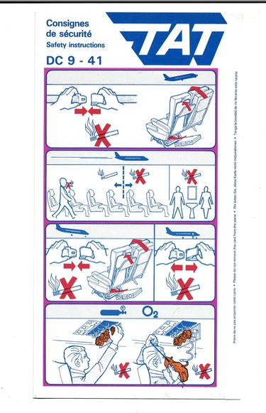 Safety card TAT DC 9-41 - Photo 1/1