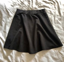 black flowy skater skirt - A-line - size small