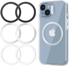 Metal Rings 6PCS,Ultra-Thin 0.4mm for MagSafe Sticker/Magnetic Adapter/P