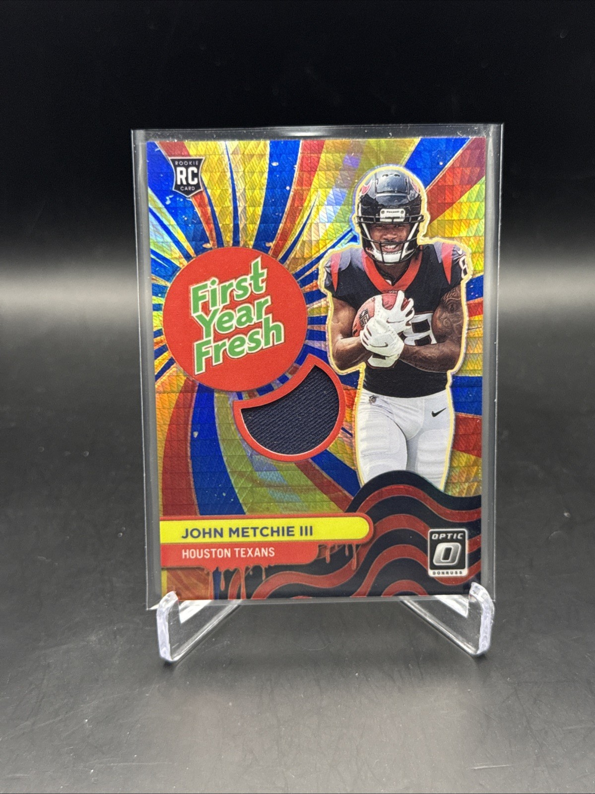 John Metchie Panini Donruss Optic First Year Fresh #FYFJM Blue Hyper