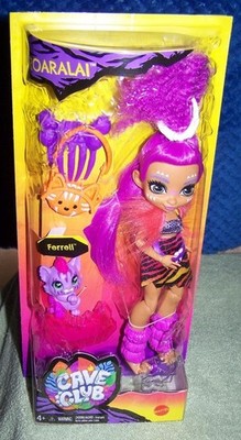 Cave Club Roaralai Doll Prehistoric Fashion Doll With Dinosaur Pet Ferrell New