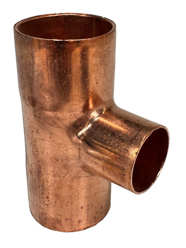 NIBCO Reducing Tee 1-1/2" x 1-1/2" x 1" CTS C x C x C Copper Sweat Fitting
