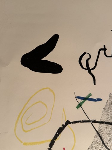 JOAN MIRÓ LITHOGRAPH 'Art Graphique' Maeght Gallery Exhibition Paris 1954 Signed - Picture 4 of 5