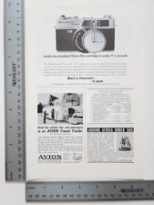 Bell & Howell Canon 35mm Camera Print Advertisement Vintage Photography