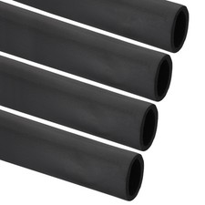 4Pcs 2" 51mm ID x 6Ft Pipe Insulation Foam Tube Black