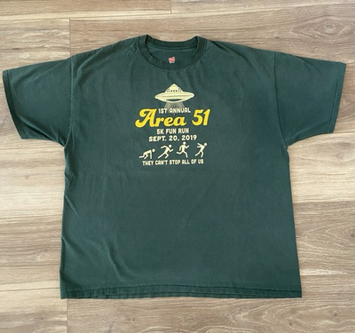 #ad #ad Storm Area 51 Event 2019 Shirt XXL 2XL Hanes Facebook Reddit UFO Aliens Rare $13.00