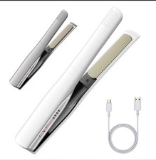 Cordless Hair Straightener and Curler 2 in 1, Fast Heating Cordless Flat Iron