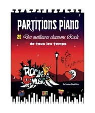 PARTITIONS PIANO - 20 des meilleures chansons Rock de tous les temps en version 