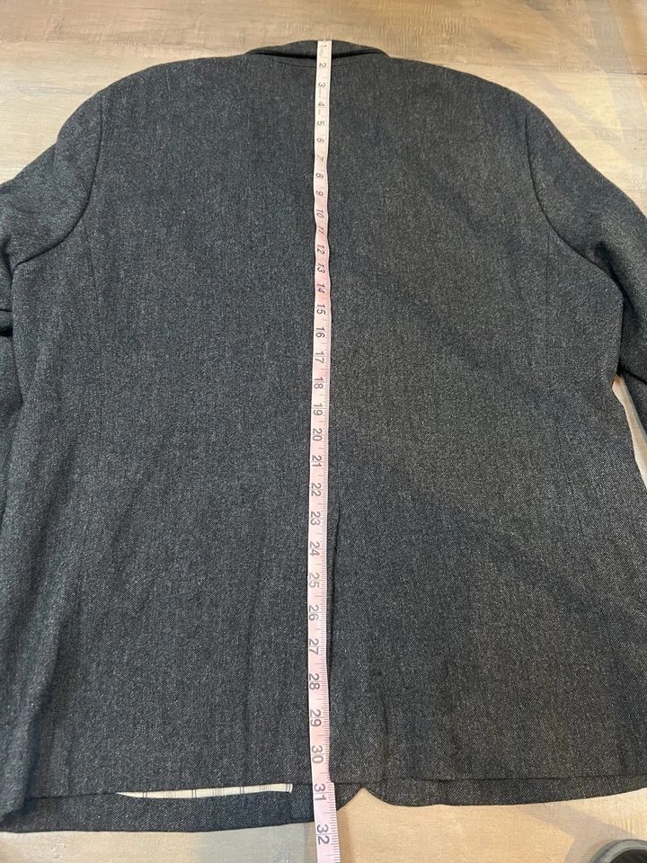 Blazer de Lana AllSaints - Gris Dos Botones Para Hombre’s 44 - Relajado Cómodo Estilo Clásico Foto 3 de 4