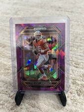 2023 Panini Prizm Draft Picks Trevor Lawrence Clemson Tigers #96 Purple Ice /149