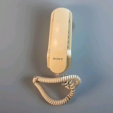 Sony IT-B3 Telephone Corded Phone Beige Vintage Desk Wall Single Line Redial EUC