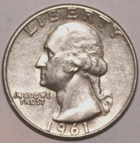 1961-P Washington Quarter - 90% Silver - Extra Fine - #0406EA