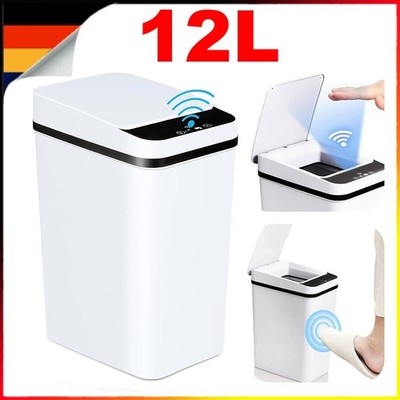 12L Induktions Mülleimer Smart Sensor Office Automatische Mülleimer mit Deckel