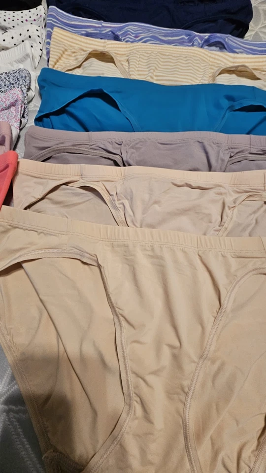 Lote de 17 pares de bikini Barely There Invisible Look XL 8 NUEVO SIN ETIQUETAS sin forro reforzado Foto 2 de 4