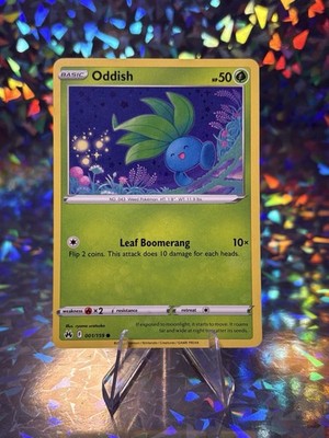 Pokémon TCG Oddish Crown Zenith Sword & Shield Common Card 001/159