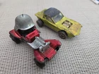 Lot Of 2Vintage Red Line Hot Wheel Cars Red Baron Python