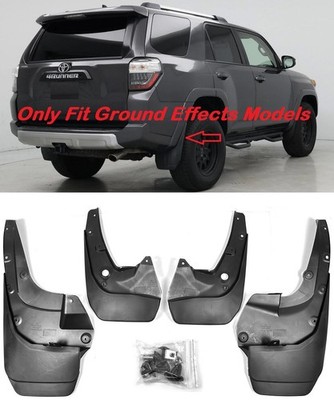 Full Set 4 For 11-24 4Runner Mud Flap Rock Fender Splash Guard w/ Ground Effects