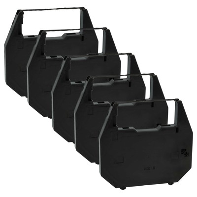 5x Farbband für Olympia 125 Carrera de Luxe Carrera 2000 Schwarz