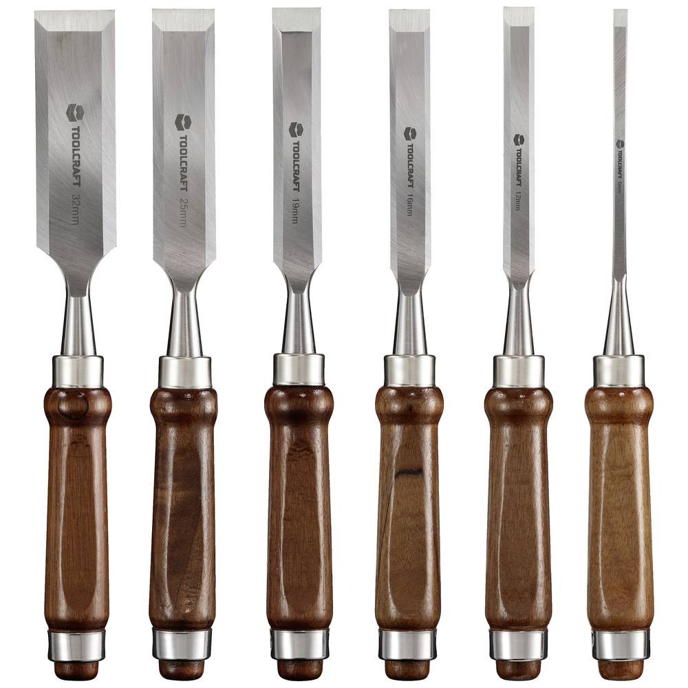 Burin en bois à tranchant haute précision avec le set de 6 outils TOOLCRAFT