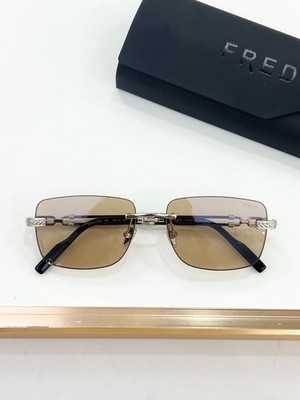 Fred model: FG57103U Luxury Rimless Square Eyeglasses Gold Frame 58-17-145