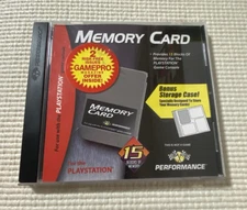 InterAct Performance Sony PlayStation 1 PS1 Memory Card Case Holder 1 Card