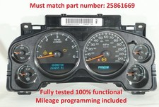 07 - 13 Silverado Sierra Tahoe Instrument Cluster Speedometer 25861669 Any Miles 07 - 13 Silverado Sierra Tahoe Instrument Cluster Speedometer 25861669 Any Miles