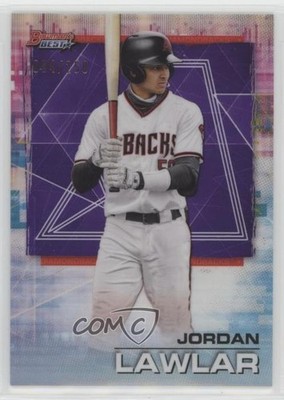 2021 Bowman's Best Purple Refractor 44/250 Jordan Lawlar #39 zu8