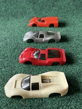 Lot of 4 Vintage Eldon Slot Car 1/32 - Ford - Ferrari - Porsche - Chaparral