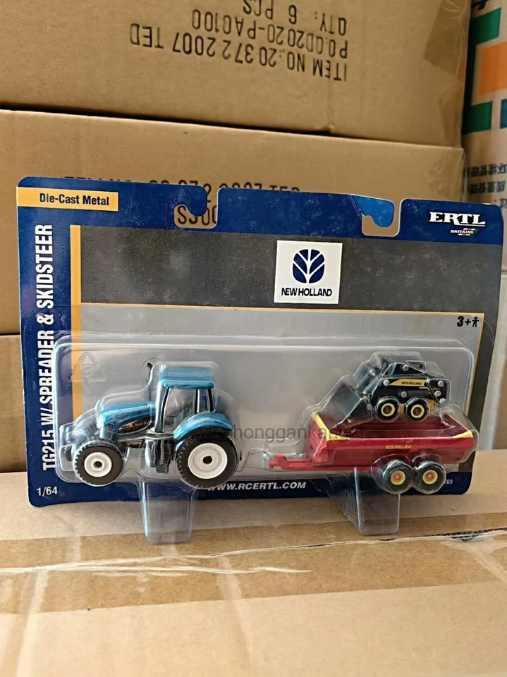 Ertl New Holland tg215 tractor mobile steering alloy model - Image 4 of 4