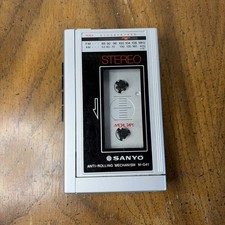 Sanyo M-G41 Walkman Portable AM/FM Cassette Player Walkman - For Parts
