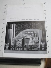 magazine ad 1930s CANADA Dry ginger ale bottle store display sign snow ski