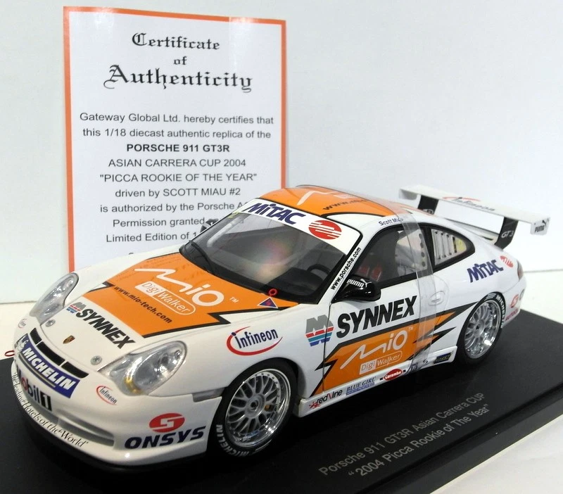 Autoart Escala 1/18 Diecast - 80488 Porsche 911 996 GT3R Carrera Cup #2 2004 Foto 2 de 4
