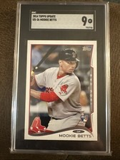 2014 Topps Update Mookie Betts Rookie Card (batting). rookie card picture