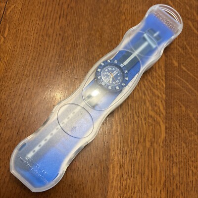 Flik Flak Swiss Watch In Box Vintage Blue