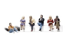 Woodland Scenics People Sitting HO Train Figures A1829