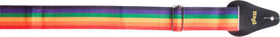 Stagg Nylon Guitar Strap/2''/Rainbow