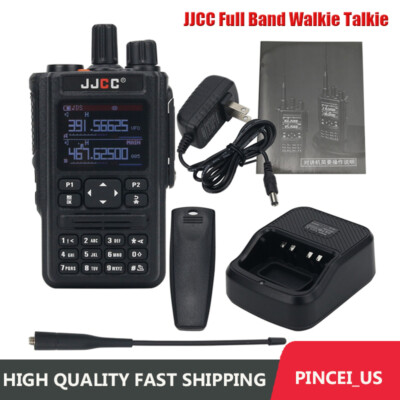 Full Band Walkie Talkie Handheld Transceiver Two Way Radio 256 Channels For JJCC