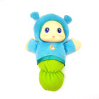 Gloworm 2011 Playskool Musical Light Up Glow Worm Blue Baby Plush Doll Toy