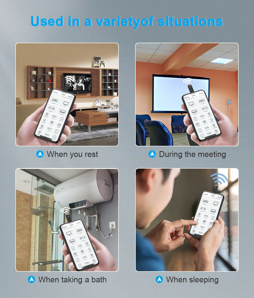 家電 Remote control for  appliances (A/C, TV, ...) with smartphone app Universal Remote Control For TV Box Air Conditioner App IR