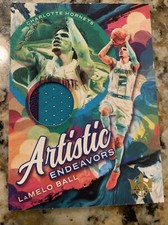 21-22 Court Kings Lamelo Ball gold Artistic Endeavors patch /10 Hornets READ 🔥
